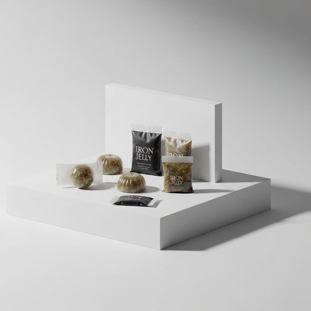 Concept render of Nutrextr iron jelly sachets